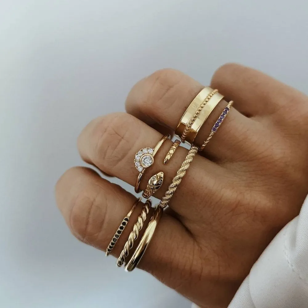 Anillo Alegra Negro Oro