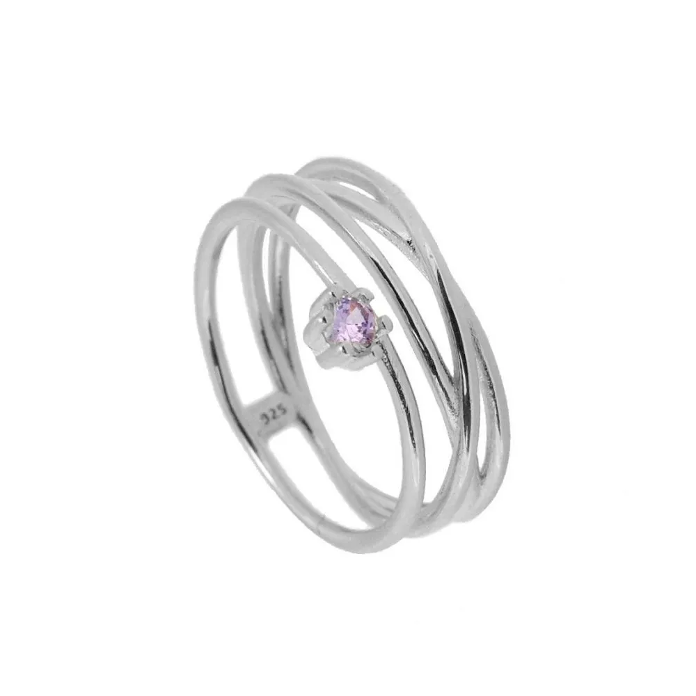 Anillo Four Lavanda