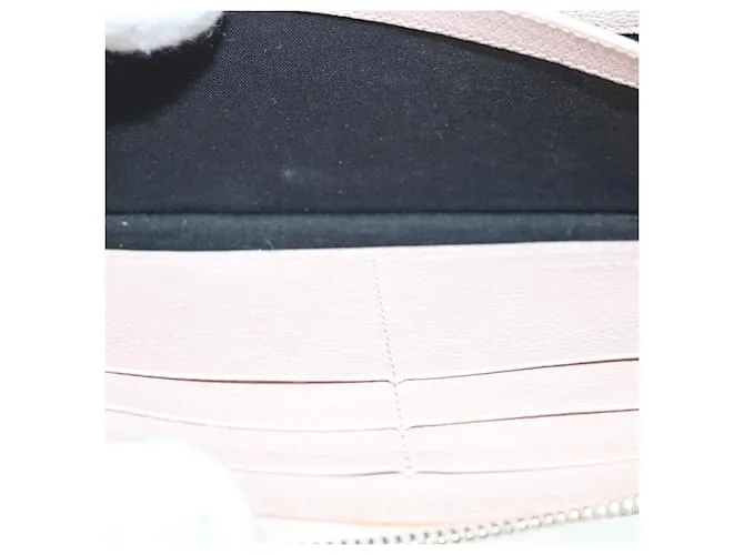 BALENCIAGA Cartera larga Classic Continental Zip Cuero Rosa 253036 Auth yk9793 