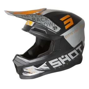 Casco SHOT Furious Draw Orange Grey Matt 