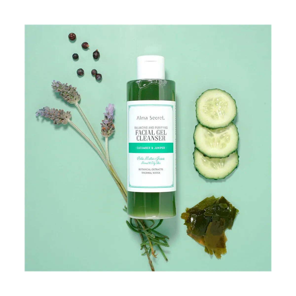 Facial Gel Cleanser Quilibrante Y Purificante Pepino & Enebro