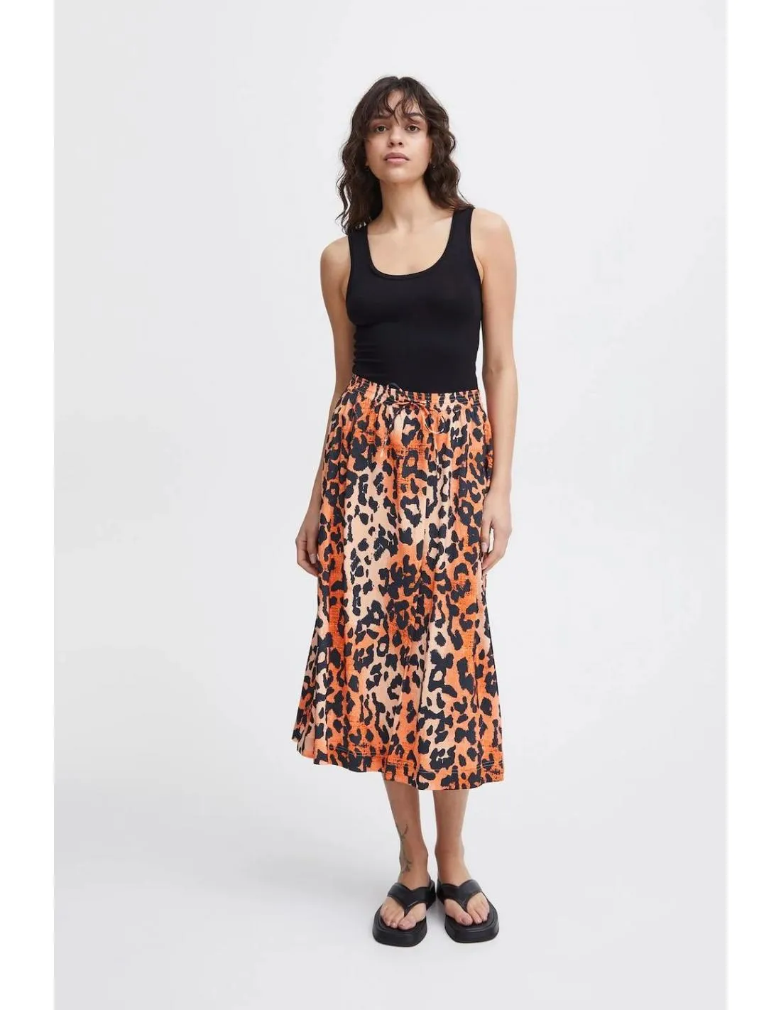 FALDA LARGA ESTAMPADA ICHI RAMYA