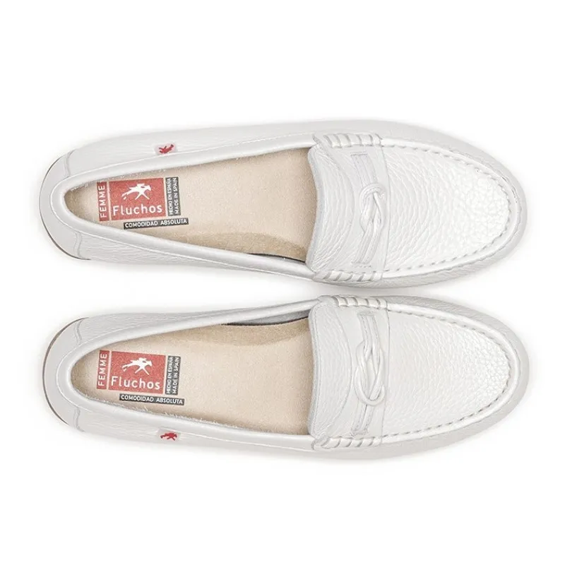 FLUCHOS Bruni F1429 Marino y blanco Mocasín casual