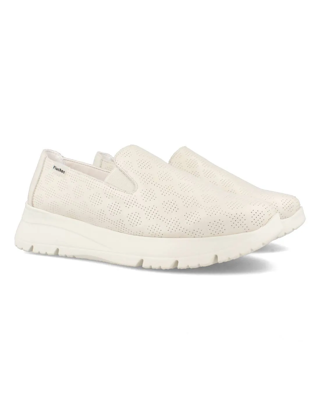 FLUCHOS  MOCASíN ELáSTICOS MUJER LAGUNA PLATINO