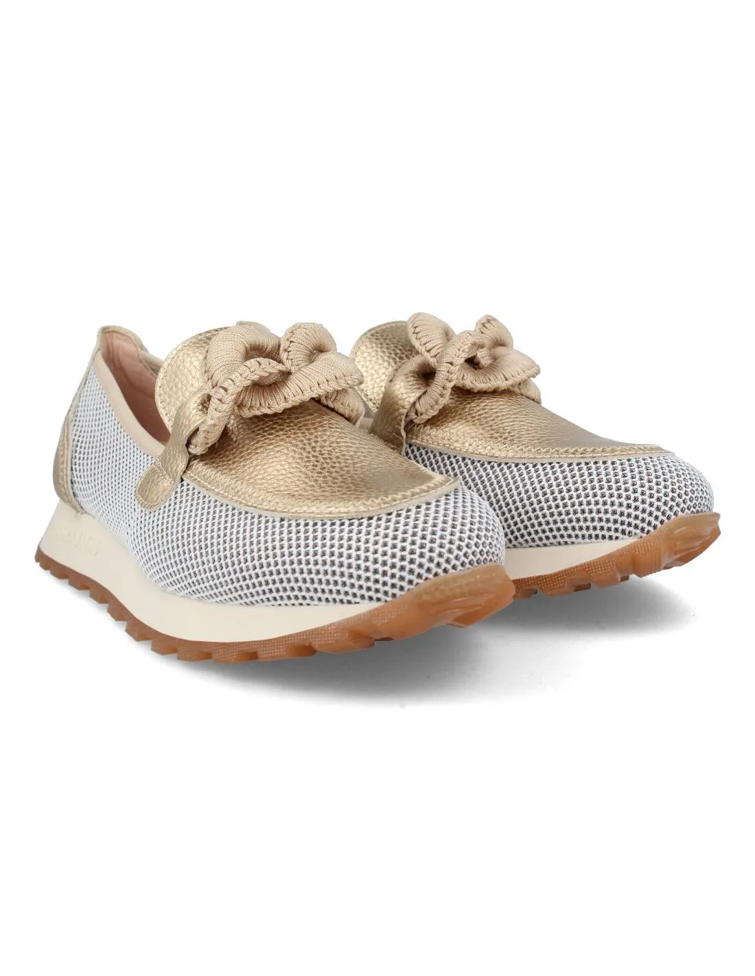 HISPANITAS  MOCASíN SPORT TROQUELADO CADENA MELBOURNE ANTICO