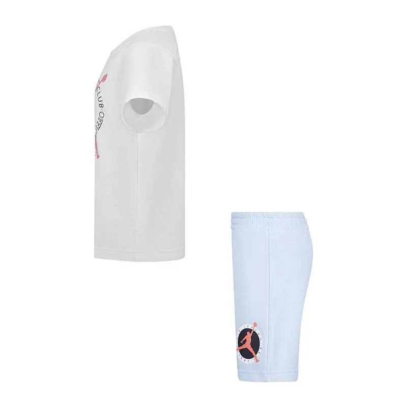 JORDAN FLIGHT MVP TEE & SHORT SET BLANCO