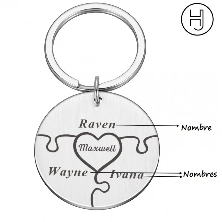 Llaveros  personalizados con nombres