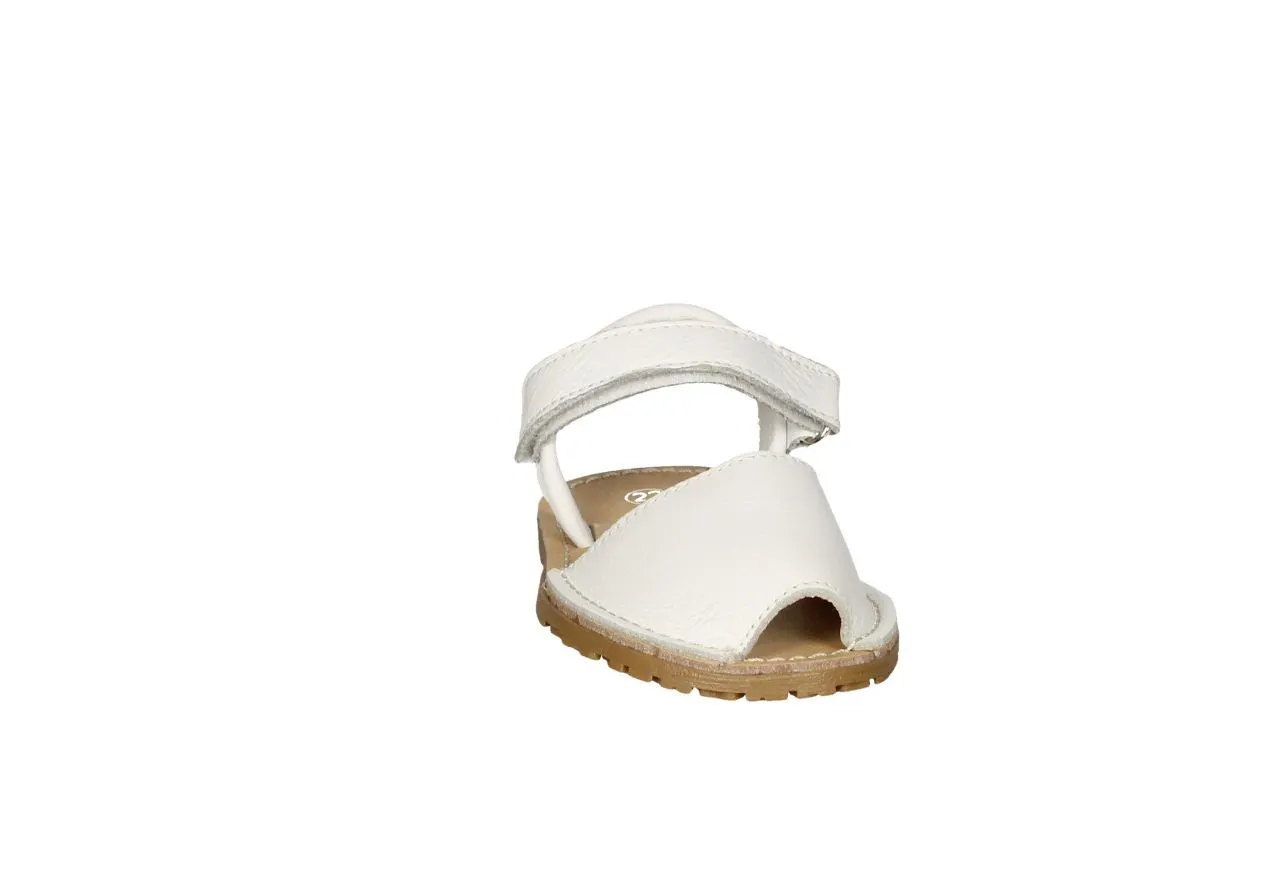 Menorquina Piel Blanca Velcro