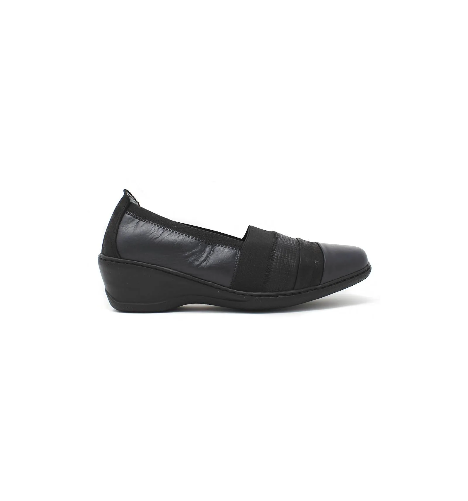 NOTTON  ZAPATO MOCASíN ANCHO ESPECIAL PIEL COMBINADA