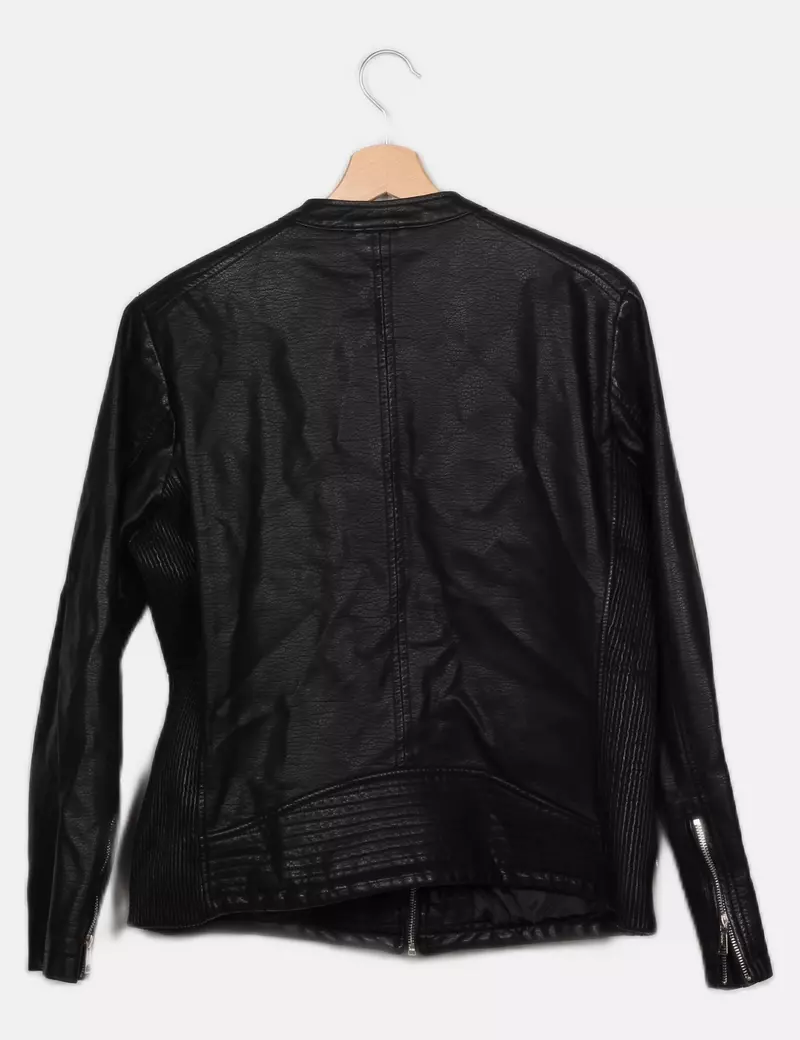 October Chaqueta biker Polipiel
