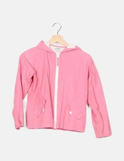 ZY Chaqueta rosa lisa